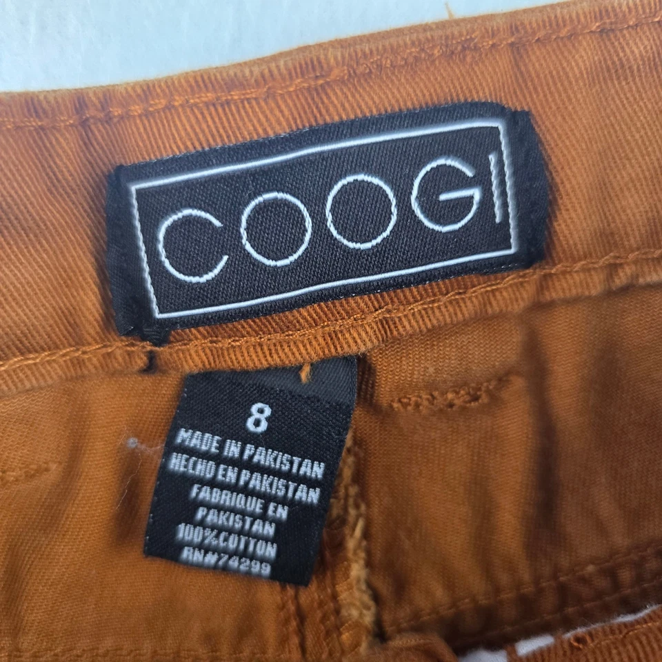 COOGI Kids оранжевый коричневый брюки размер 8 цветные акценты дизайн заднего кармана - Изображение 3 из 4