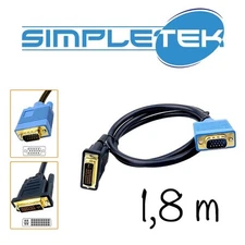 Cable Video DVI Male To VGA Male Computer Monitor DVI VGA 5 11/12ft
