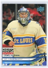 2025-26 Upper Deck Joel Hofer #404 Deluxe /250 St. Louis Blues