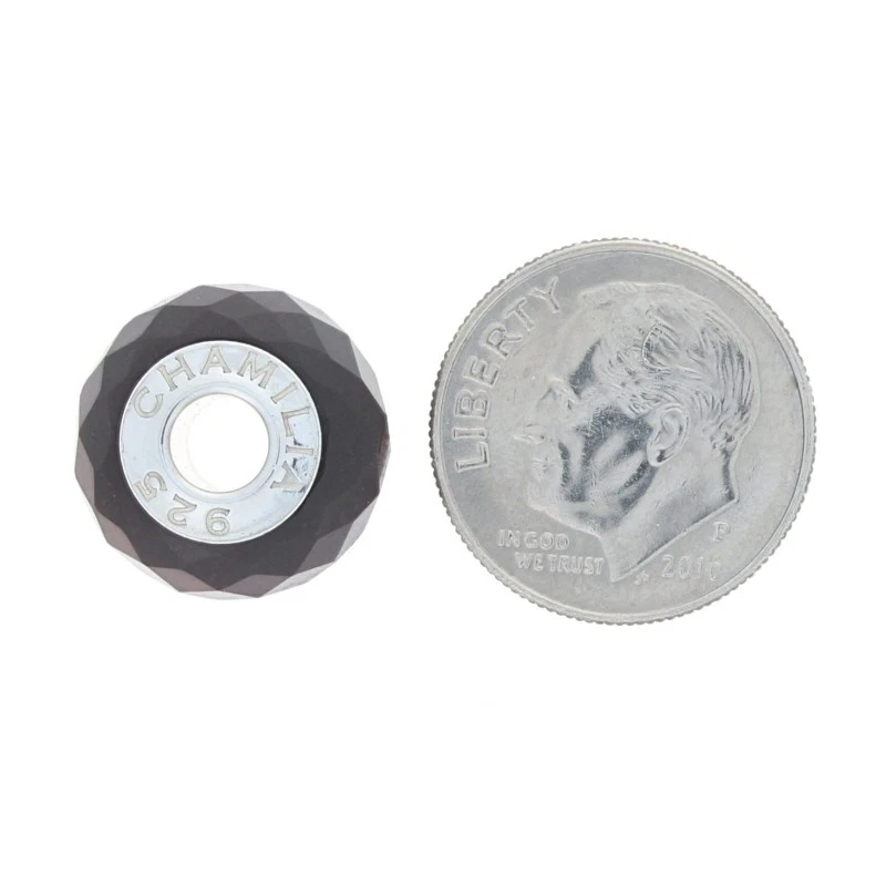 NUEVO Dije Chamilia Ojo de Tigre - Plata Esterlina Cristal de Murano Castaño Rojizo XA-2 Cuentas Foto 4 de 4