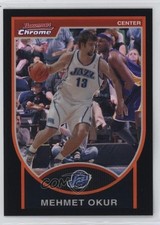 2007 Bowman Draft Picks & Stars Chrome Black Refractor /199 Mehmet Okur #73 d4v