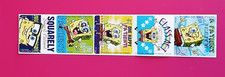 5 Spongebob Squarepants Stickers, 2.5" x 2.5" each, Party Favors