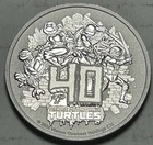 2024 40 Years Teenage Mutant Ninja Turtles .999 Fine Silver 1 OZ Round Coin
