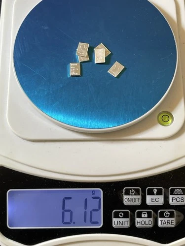 Fractional Silver Lot With 6x Valcambi Suisse 1 Gram .999 Silver Bars