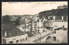 CPA Oloron /B.-P., Vue à vol d´oiseau 1909 