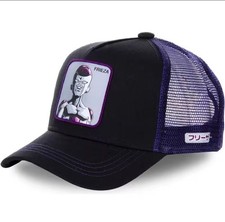 Unisex Dragon Ball Snapback Cotton/ Mesh Baseball Cap Frieza Purple  Black