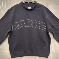 Parke x Target Mockneck Pullover Sweatshirt - Navy - XS/XXS