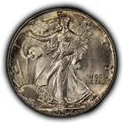 1942 50c Walking Liberty Silver Half Dollar - Light Original Toning - BU - H3931