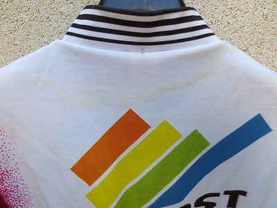 Maillot Cycliste Vintage PROFIRST WHEELER – Blanc – Taille 5 (XL) – Occasion