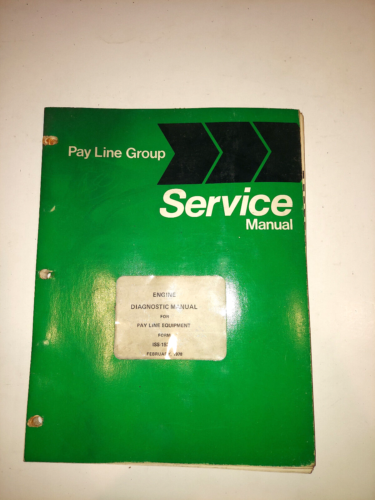 Manuale di servizio del negozio diagnostico motore International Harvester Pay Line - Foto 1 di 10