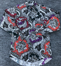 Vintage Wrangler 15-33 X-Long Tails Paisley Cowboy Cut Made in USA Irregular