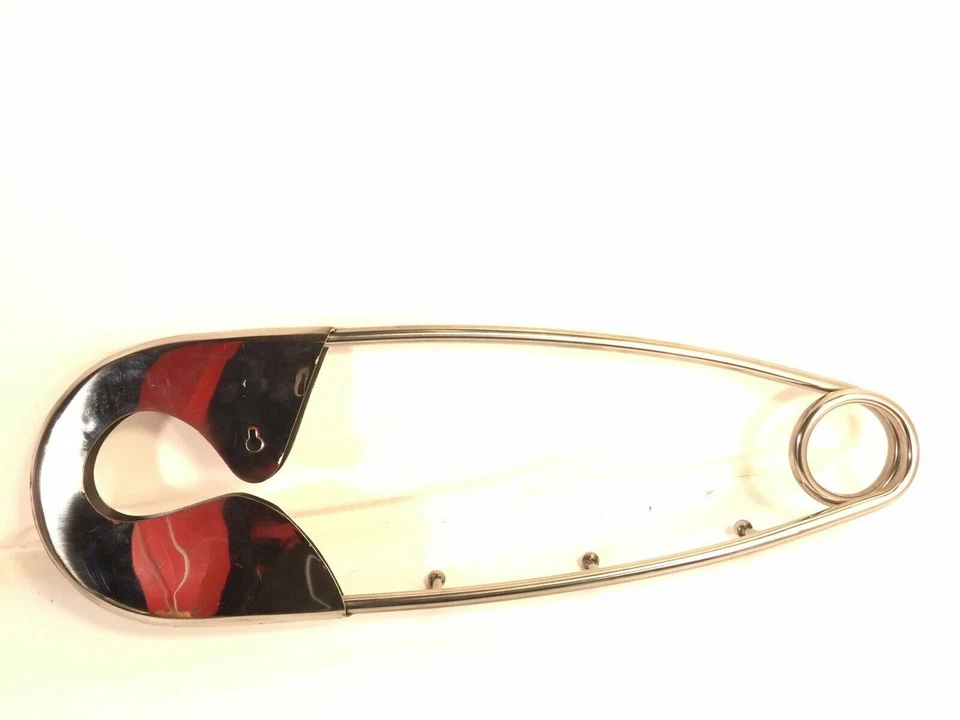 Гигантская хромированная безопасная булавка для детских подгузников настенная подвесная сумка вешалка для пальто декор детской комнаты - Изображение 4 из 4