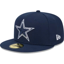 Men's Dallas Cowboys New Era Navy Main 59FIFTY Fitted Hat