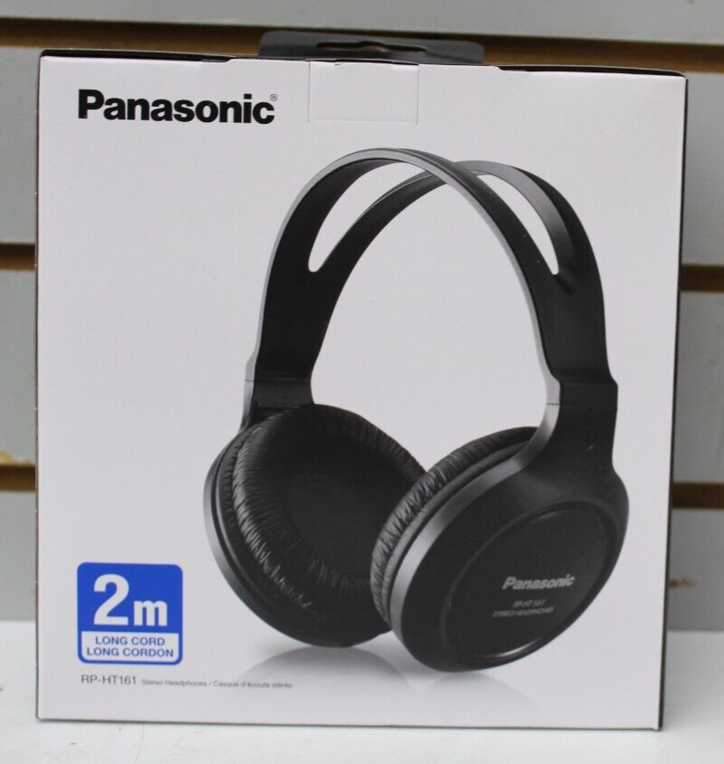 Panasonic - くろ Panasonic® Full-Size Over-Ear Wired Long-Cord Headphones in