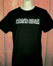 MENS ROBERTO CAVALLI BLACK T-SHIRT SIZE L