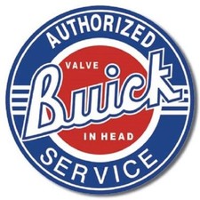 BUICK Authorized Service Retro Vintage Metal Tin Sign ~ MADE in the USA