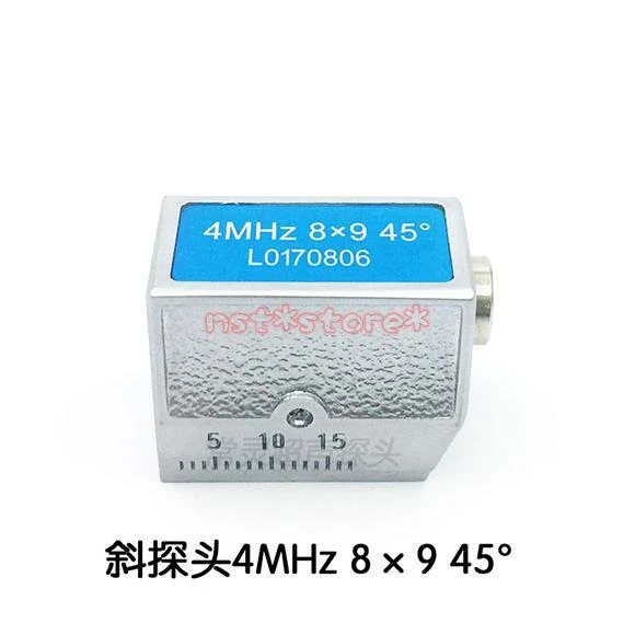 MARKENLOS 1PC Angle Beam Probe Transducer for Mitech Ultrasonic Flaw Detector(4MHz 8x9)