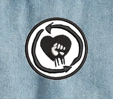 RISE AGAINST Patch Iron on Embroidered