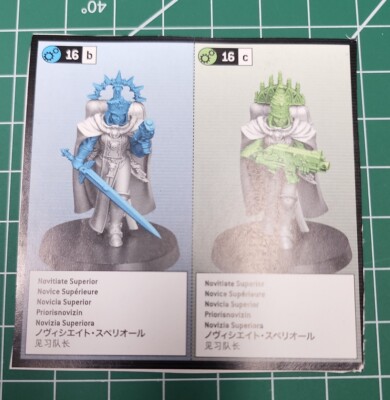 Sisters Of Battle Kill Team Single Model (Novitiate Superior x1) warhammer 40k 