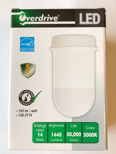 Overdrive 652 14W 5000K EH80 LED Jelly Jar Replacement Luminaire Light - Picture 2 of 6