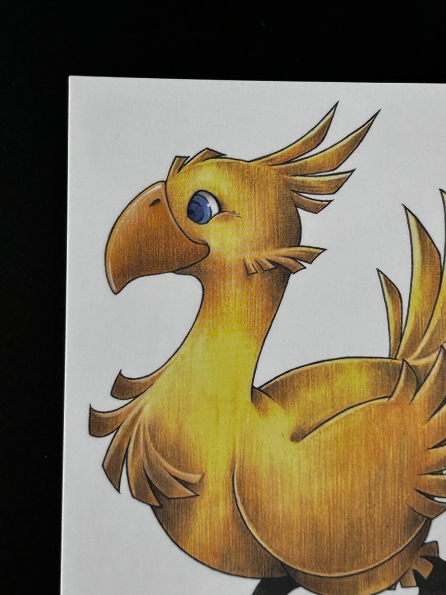 絵画 CHOCOBO RED Chocobo Final Fantasy X FFX Art Museum Trading Card #450