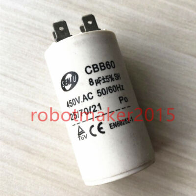 CBB60 6uf  6MFD  450V 450VAC Motor Start Capacitors 4 PINS