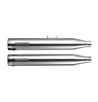 Hoprousa Chrome Exhaust for '18-later Harley Softail Fatboy Breakout Long Pipe