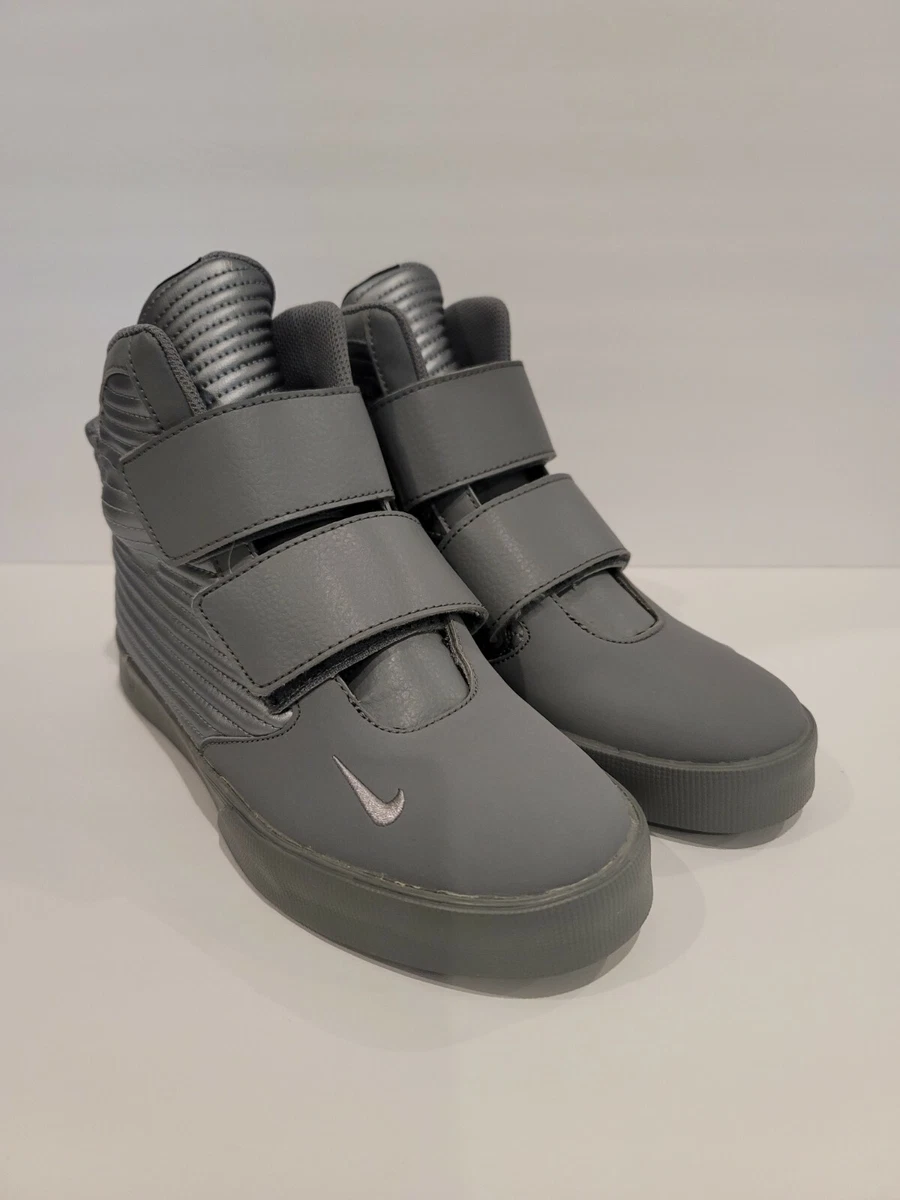 Nike Men Flystepper 2K3 High Top Shoes Sneakers Gray Metallic