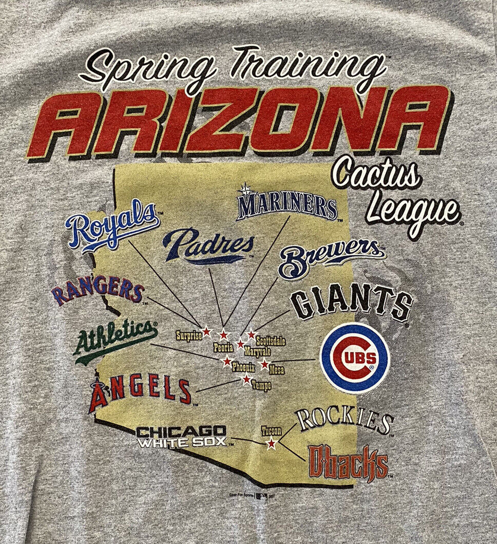 Vintage 2007 Gear Sports Arizona Cactus League MLB Spring Training T Shirt  SZ S