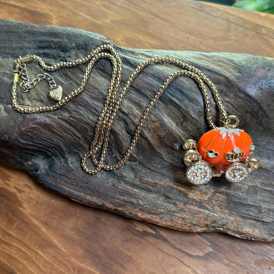 Collar Coach Calabaza Esmalte Naranja Estrás Betsy Johnson Foto 2 de 4