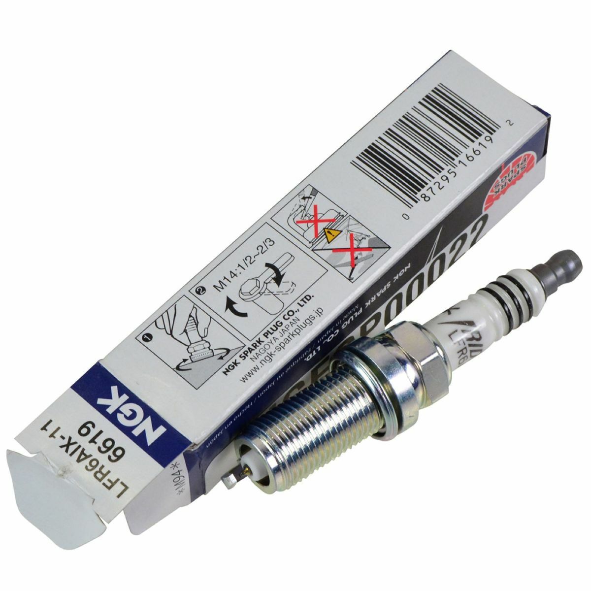 NGK 6619 Iridium IX Spark Plugs Set of 4 for BMW Toyota Lexus Suzuki