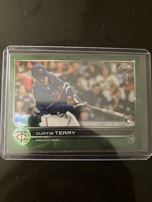 CURTIS TERRY 2022 Topps Chrome Ben Baller  Green Refractor /99 RC  Rookie #68