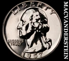 1957 Silver Washington Quarter - Choice Gem Proof  Lustrous  No Reserve  #K2305