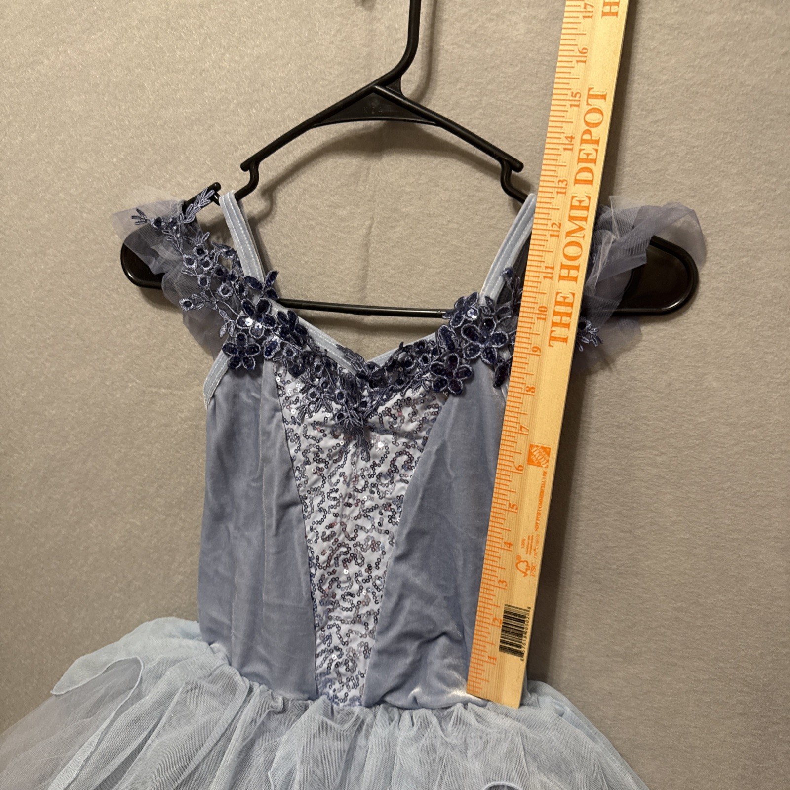 Weissman Dance Recital Costume Blue Girls Medium - image 9