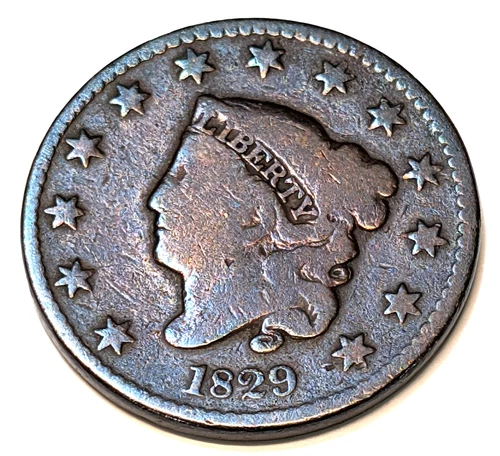 1829-P Large Cent — photo from the most recent tracked eBay sale