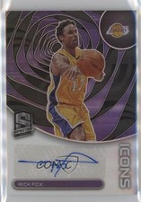 2022-23 Panini Spectra Icons Auto 50/99 Rick Fox #IA-FOX Auto 18q6