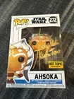 Funko Pop Ahsoka Ashley Eckstein Signed Auto Star Wars Ships Free + Protector