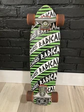 Z-FLEX ALWAYS RADICAL Graphic Reissue Cruiser Skateboard Factory Complete -USED