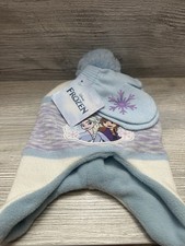 Disney Frozen Girl's Toddler Hat and mittens Winter Set Elsa and Anna  Toddler 