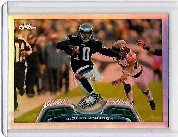 Philadelphia Eagles DeSEAN JACKSON 2013 Topps Chrome REFRACTORS Football Card