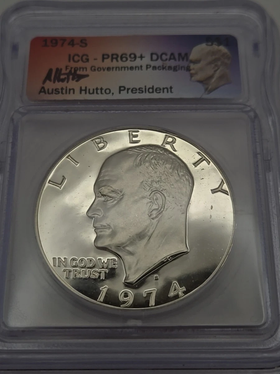 PR 69 Graded 1974 Eisenhower Dollars (1971-1978) for sale | eBay