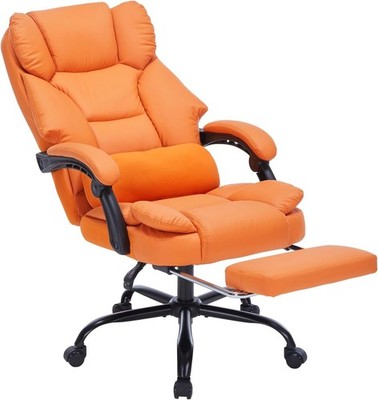 Office Chair with Foot Rest, Executive Office Chair with Arms, Reclining Compute
