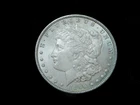 1896 $1 Morgan Silver Dollar - UNC with Rainbow Toning