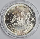 Toned 1988 1oz .999 Silver Life, Liberty Happiness A-Mark Round UNC