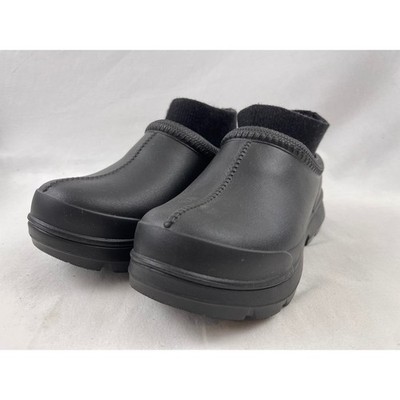 UGG Tasman X Women 8 Wide Black Excellent Waterproof Rubber Clog Rain Shoes