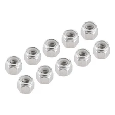 10Pcs 3/8"-16 Hex Nylon Inserted Self-Lock Nut Fastener 304 Stainless Steel
