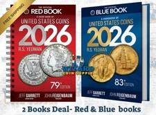 New 2026 Official Red Book Price Guide United States US Coins Spiral + Blue Book