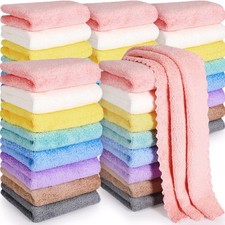 40 Pack Baby Burp Cloths Bulk 20x10 Inch Absorbent Muslin Burp Cloths Microfi...
