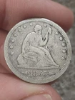 1855 Seated Liberty Quarter 25c Better Grade VF ☆ Nice Coin