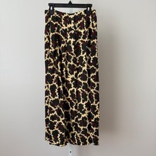Vintage J.G. Hook Paisley Maxi Skirt Red Green sz 4 Holiday Grannycore